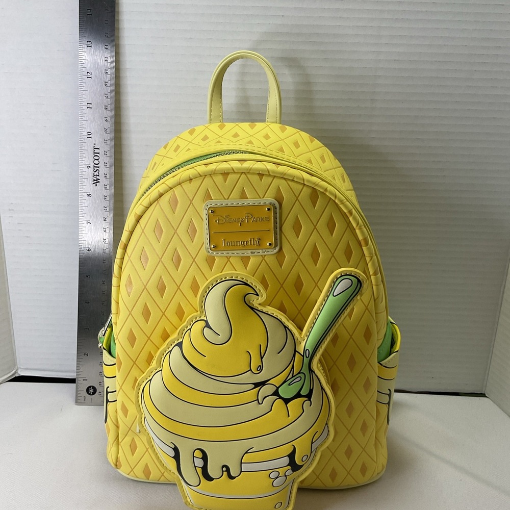 Loungefly Disney Parks Eats 2024 Pineapple Swirl Dole Whip Backpack Bag‎ - Picture 11 of 12
